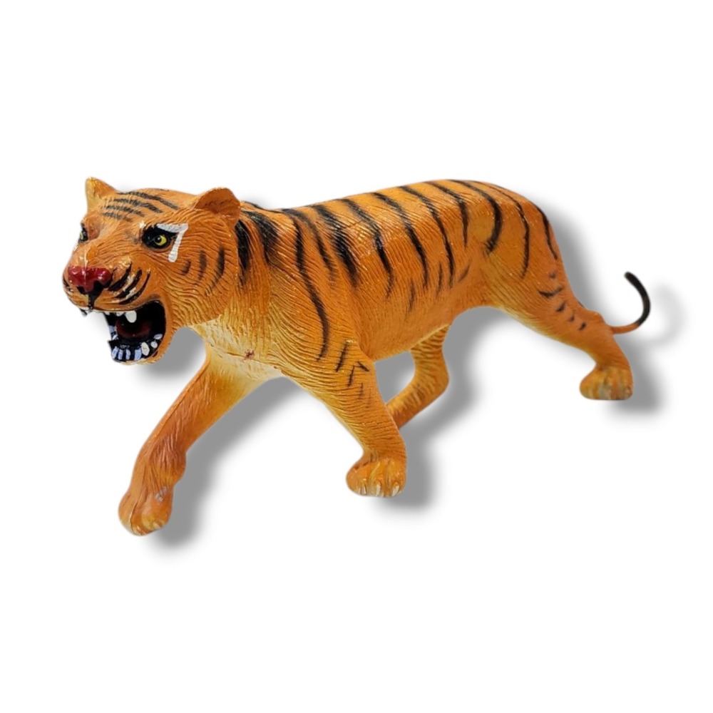 Vintage 1987 Toy Tiger Figure Animal Plastic / PVC